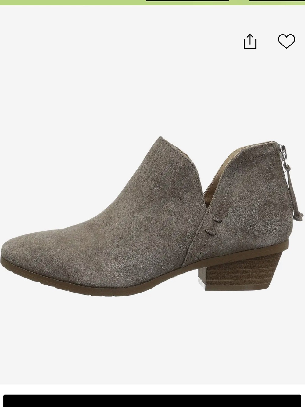 Kenneth Cole Reaction Side Way Bootie Size 7.5